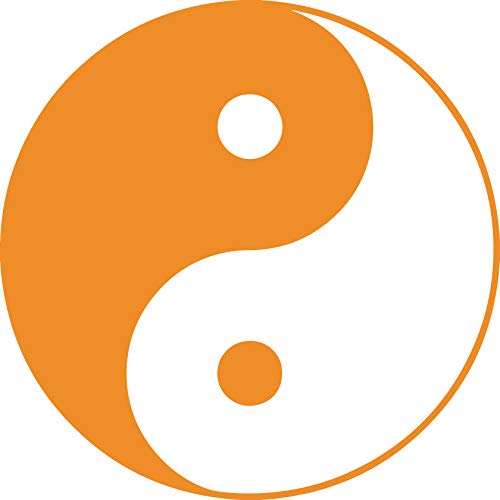 Decaltor Yin & Yang 5 in Vinyl Decal for Laptop Bumper Wall