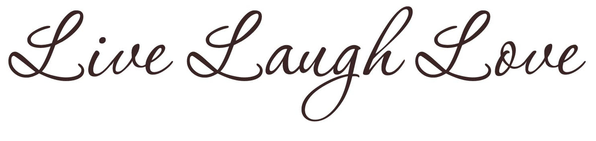 Decaltor Live Laugh Love Vinyl Decal, Car Window Sticker