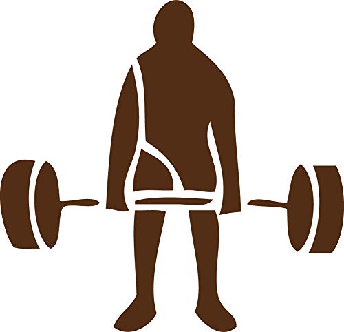 Decaltor Weight Lifter 5 in Vinyl Decal for Laptop Bumper Wall