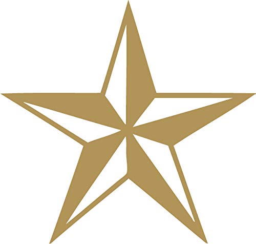 Decaltor Nautical Star 5 in Vinyl Decal for Laptop Bumper Wall
