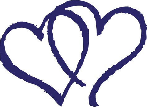 Decaltor Hearts Style 1 Vinyl Decal for Car Window Laptop, 5 in