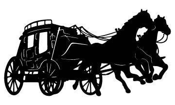 Picniva Stagecoach Type 7 Removable Vinyl Wall Decal - Color: stagecoach type7