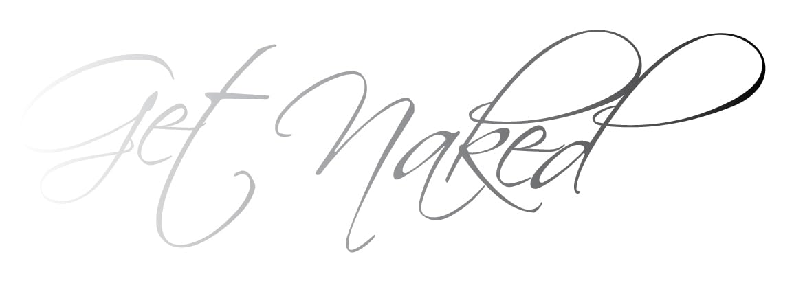 Picniva Get Naked Vinyl Bathroom Wall Decal, 17 x 58 in