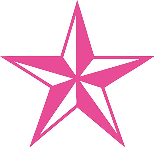 Decaltor Nautical Star 5 in Vinyl Decal for Laptop Bumper Wall