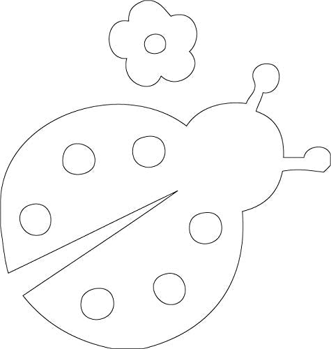 Decaltor Ladybug Vinyl Decal, 5 in, Car Window Sticker