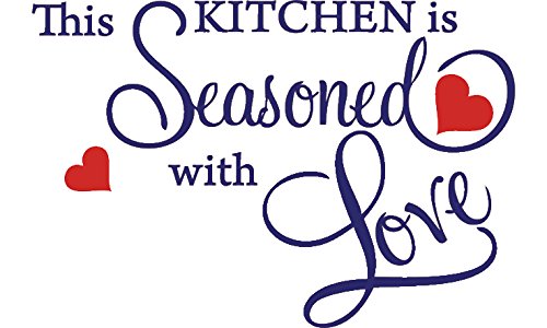Picniva This Kitchen Is Seasoned With Love Decal, Purple, 15 x 22 in