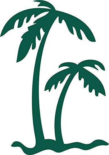 Decaltor Palm Tree 5 in Vinyl Decal for Laptop Bumper Wall