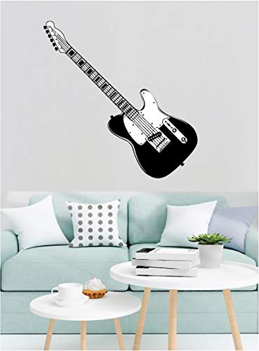 Picniva Guitar Style 2 HD Printed Music Wall Decal, 22 x 22 in