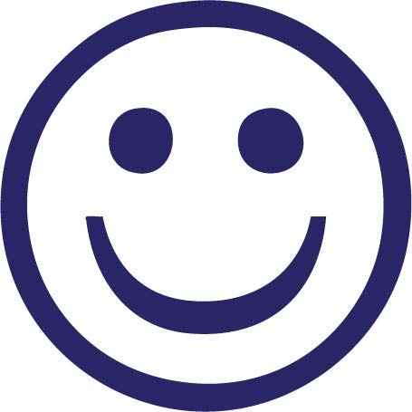 Decaltor Smiley Face Vinyl Decal, 5 in, Car Window Sticker