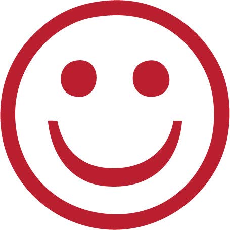 Decaltor Smiley Face Vinyl Decal, 5 in, Car Window Sticker
