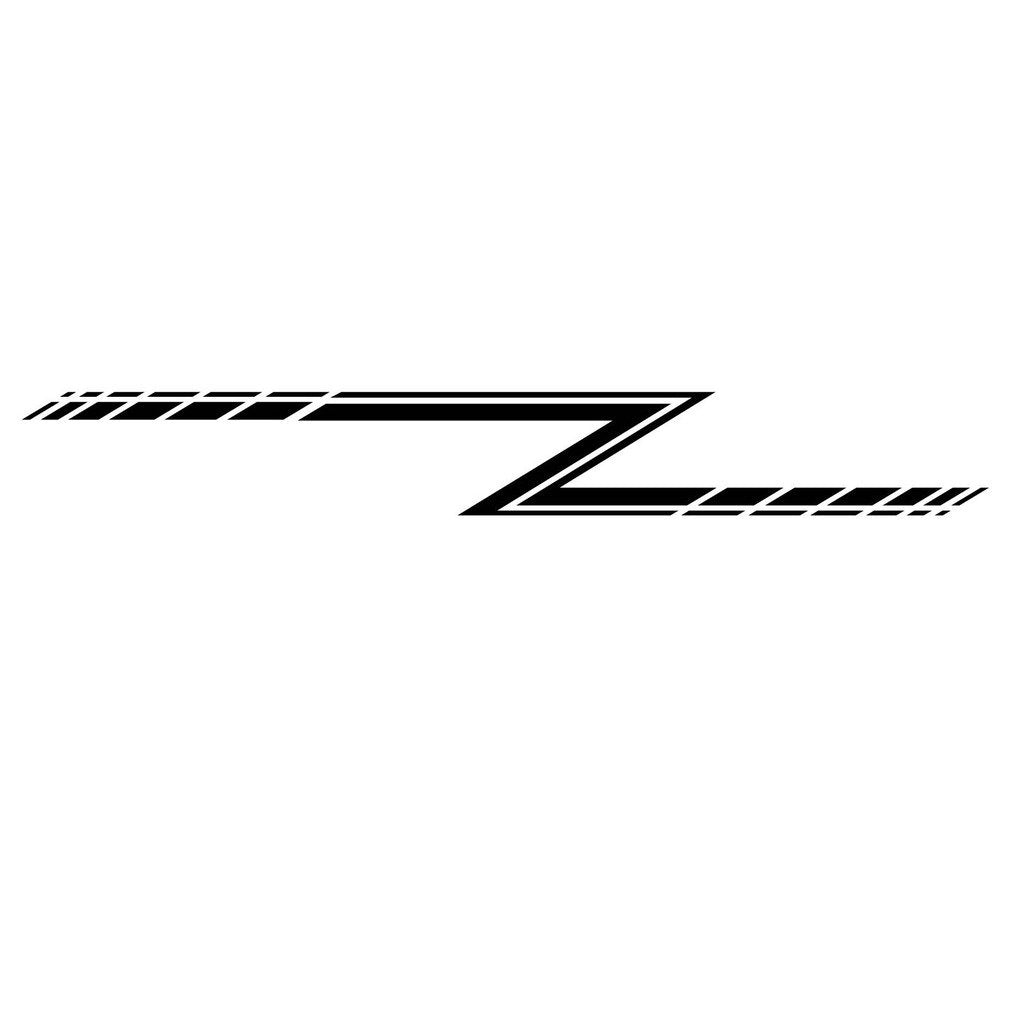 Picniva sty143 Racing Car Body Side Stripes Sticker Decal 2 Pcs