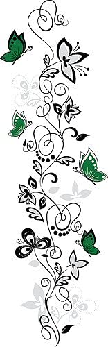 Decaltor Butterflies and Hanging Vines Wall Decal