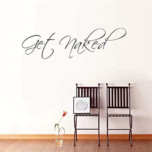 Decaltor Get Naked Bathroom Wall Decal