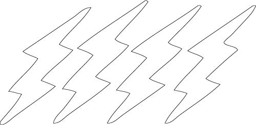 Decaltor Lightning Bicycle Vinyl Decal for Car Window Laptop, 5 in