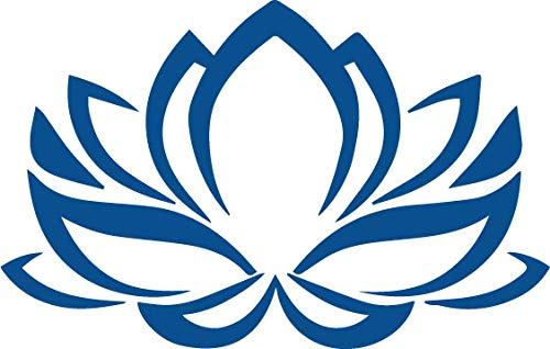 Decaltor Lotus Flower #2 5 in Vinyl Decal Laptop Bumper Wall