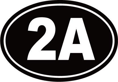 Decaltor 2A Vehicle & Property Protected Vinyl Decal, 3 x 5 in