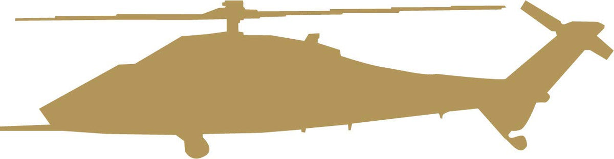 Decaltor Military Blackhawk Helicopter 5 in Vinyl Decal Laptop Bumper Wall