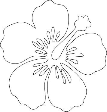 Decaltor Hibiscus Style 2 Vinyl Decal for Car Window Laptop, 5 in
