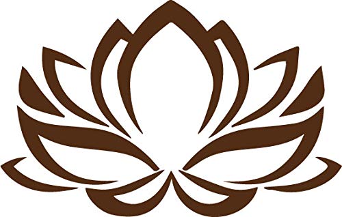 Decaltor Lotus Flower #2 5 in Vinyl Decal Laptop Bumper Wall