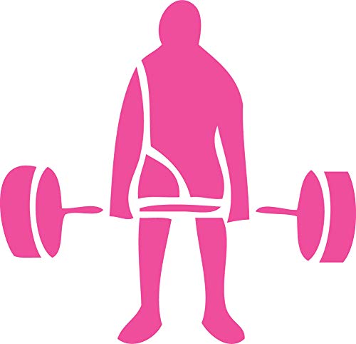 Decaltor Weight Lifter 5 in Vinyl Decal for Laptop Bumper Wall
