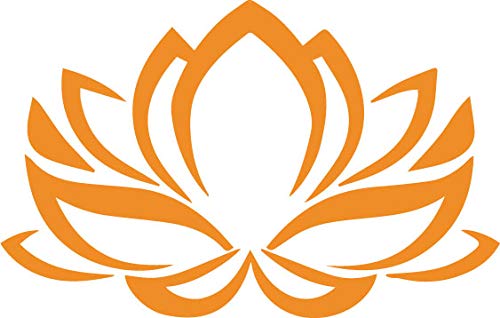 Decaltor Lotus Flower #2 5 in Vinyl Decal Laptop Bumper Wall