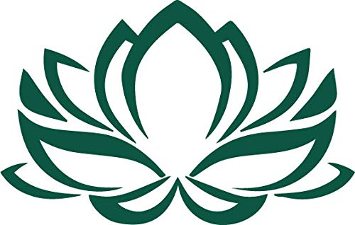 Decaltor Lotus Flower #2 5 in Vinyl Decal Laptop Bumper Wall