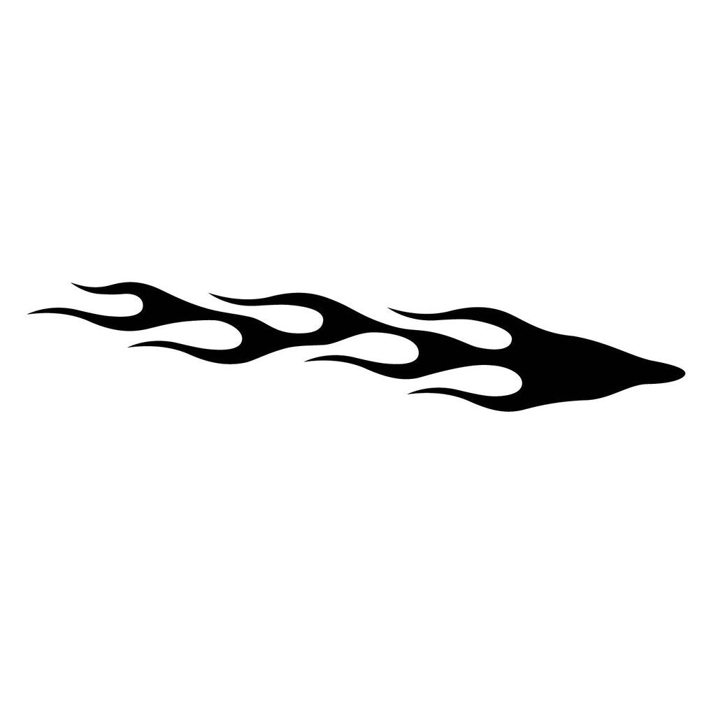 Picniva Style 259 Racing Side Stripe Vinyl Decals, 11 x 56 in, 2 Pc