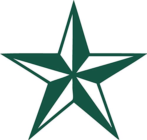 Decaltor Nautical Star 5 in Vinyl Decal for Laptop Bumper Wall