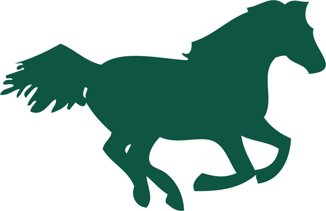 Decaltor Western Running Horse 5 in Vinyl Decal for Laptop Bumper Wall