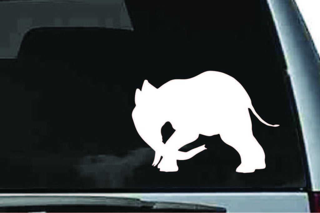 Picniva Elephant Sty11 Vinyl Car Window Decal, Approx 5 in
