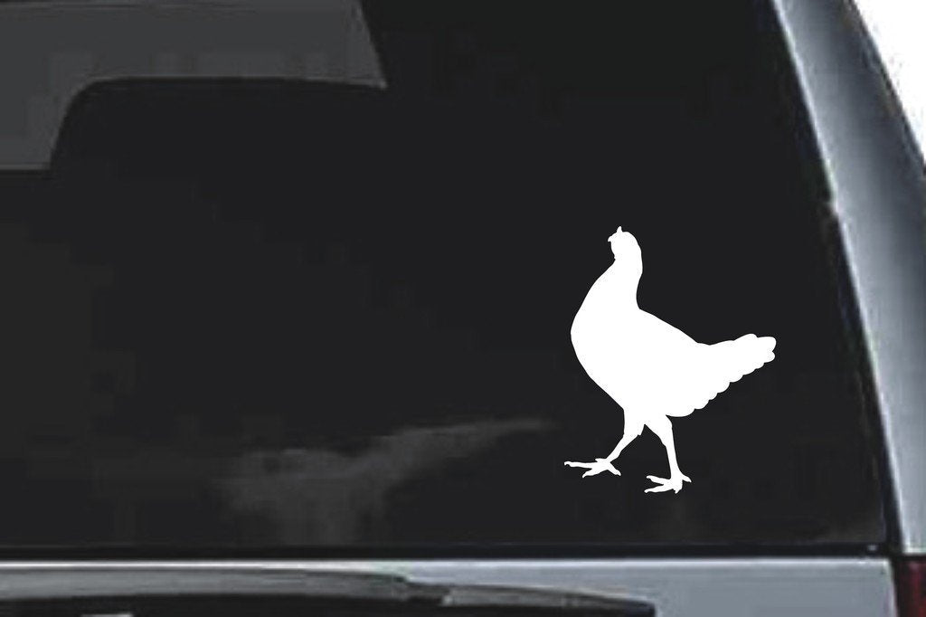 Picniva Chicken Sty3 Vinyl Car Window Decal, Approx 5 in