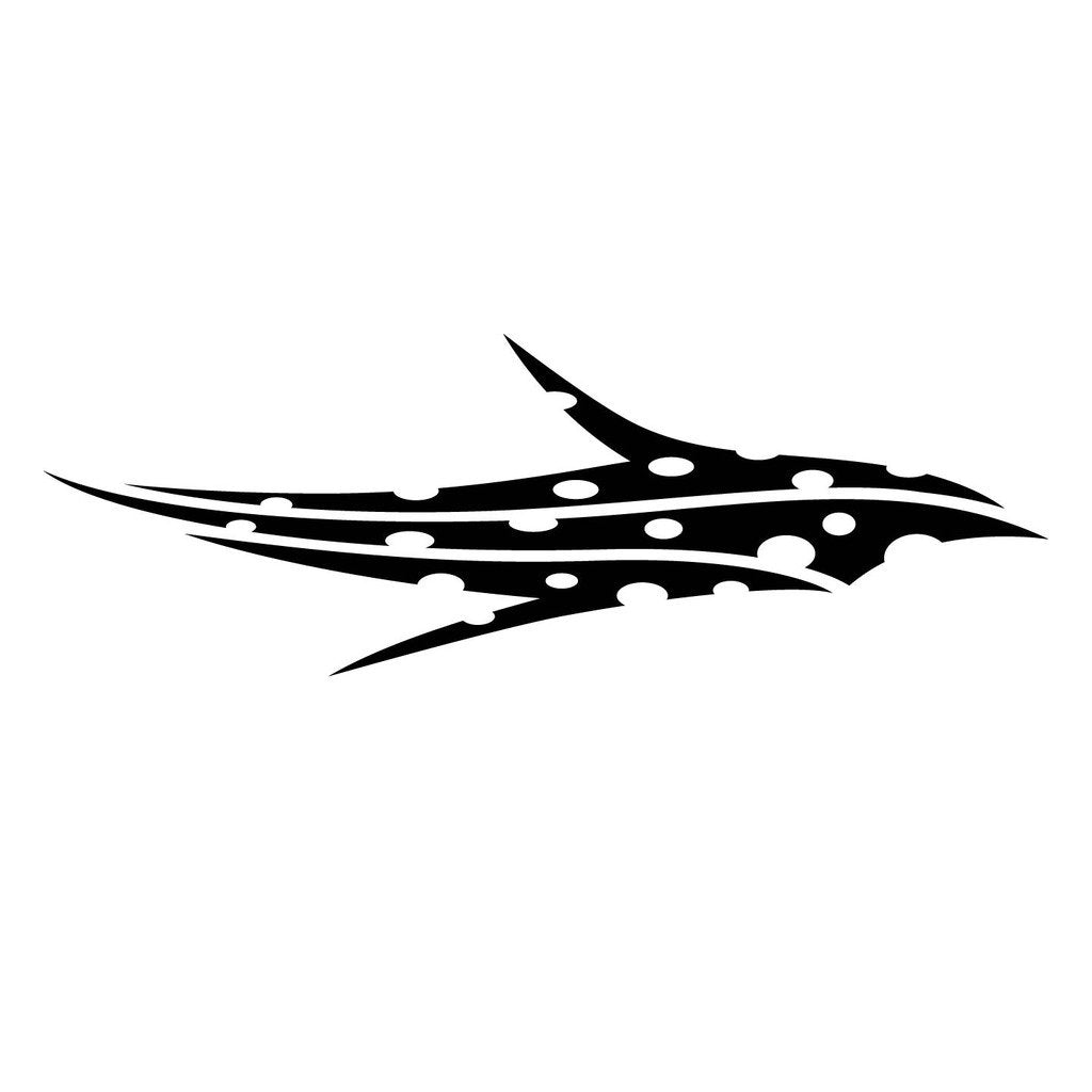 Picniva Style 99 Racing Side Stripe Vinyl Decals, 20 x 60 in, 2 Pc