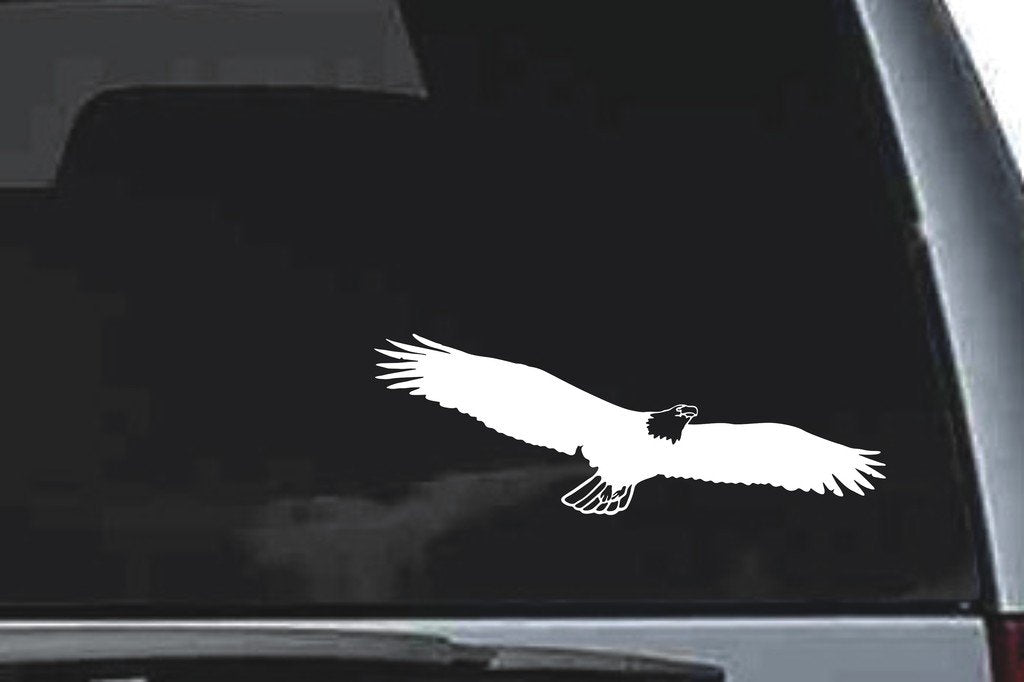 Picniva Eagle Sty30 Vinyl Car Window Decal, Approx 5 in