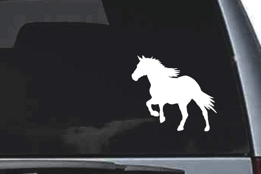 Picniva Horse Sty2 Vinyl Car Window Decal, Approx 5 in