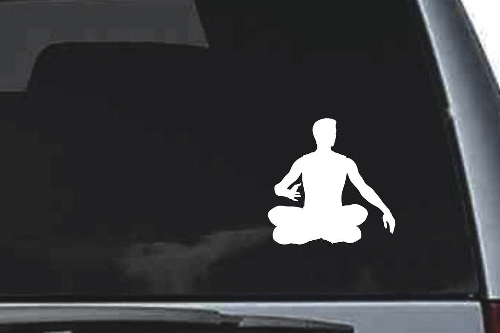 Picniva Sitting Sty2 Vinyl Car Window Decal, Approx 5 in