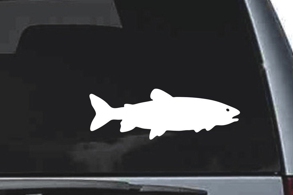 Picniva Lake Trout Vinyl Car Window Decal, Approx 5 in