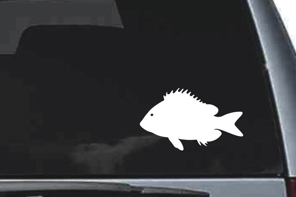 Picniva Fish Sty87 Vinyl Car Window Decal, Approx 5 in