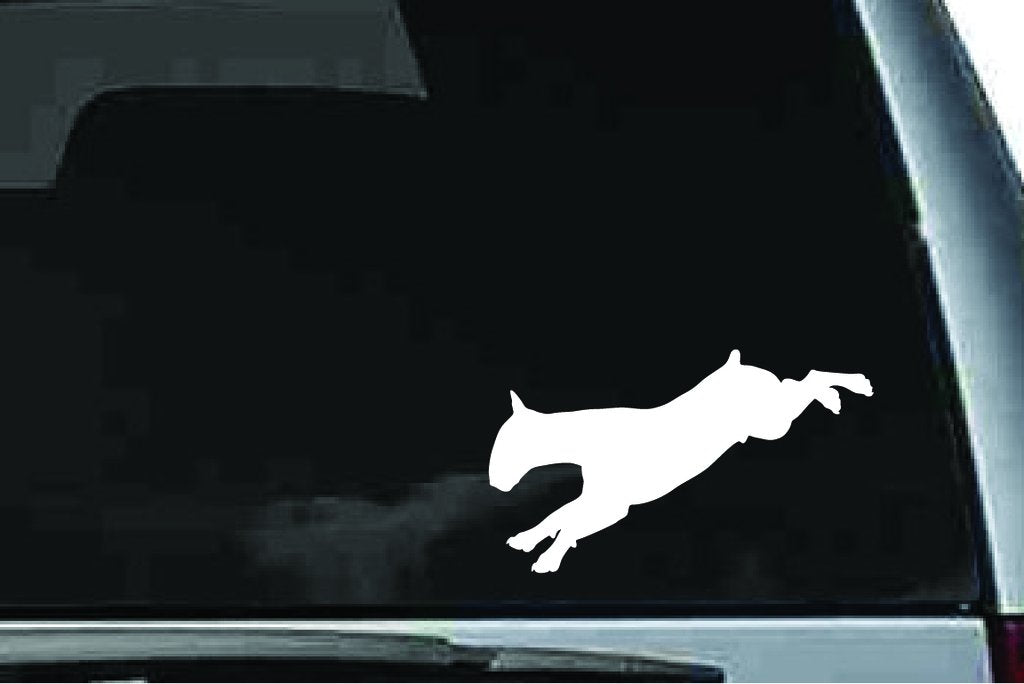 Picniva Bull Terrier Dog Sty6 Vinyl Car Window Decal, Approx 5 in