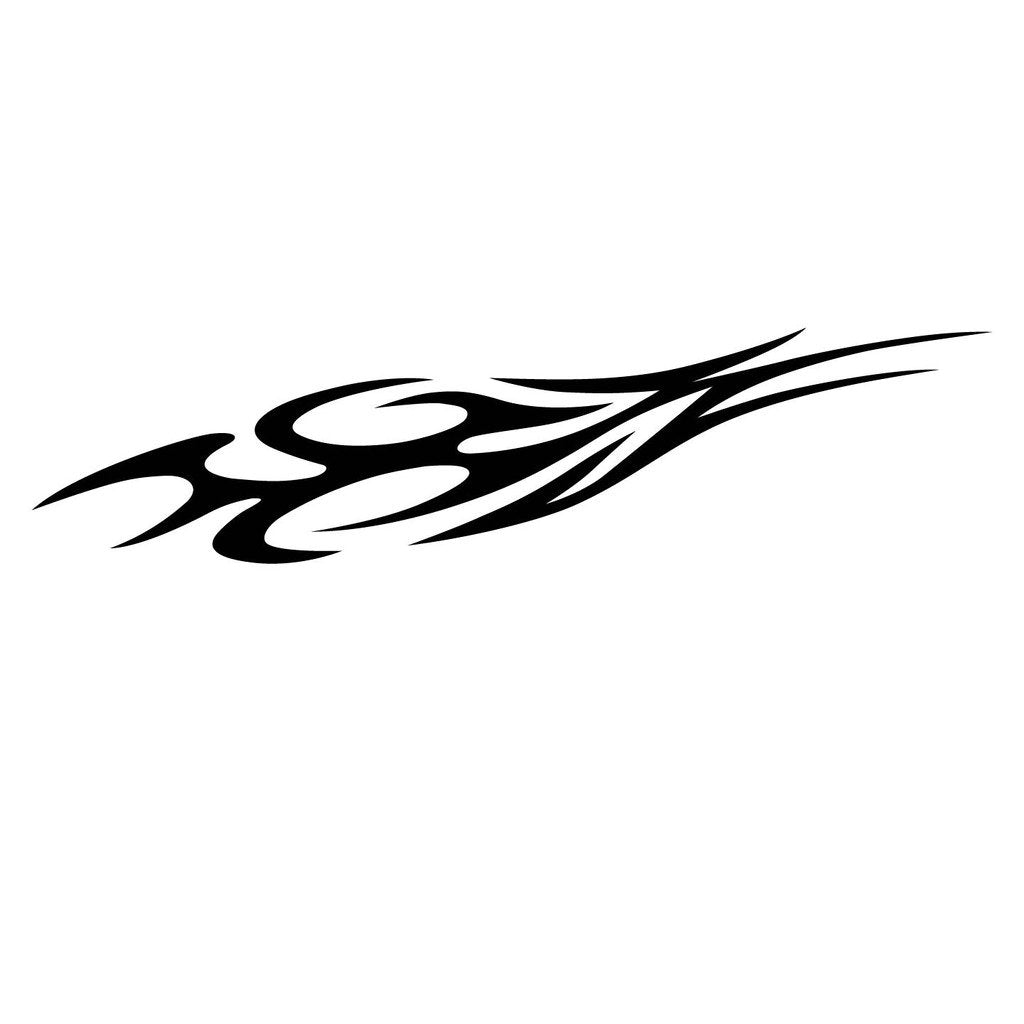 Picniva Style 285 Racing Side Stripe Vinyl Decals, 22 x 90 in, 2 Pc