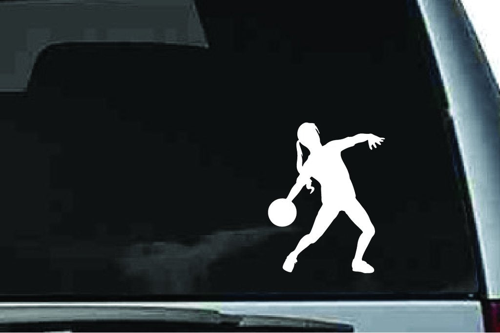 Picniva Soccer Girl Sty35a Vinyl Car Window Decal, Approx 5 in