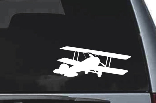 Picniva Biplane Sty3a Vinyl Car Window Decal, Approx 5 in