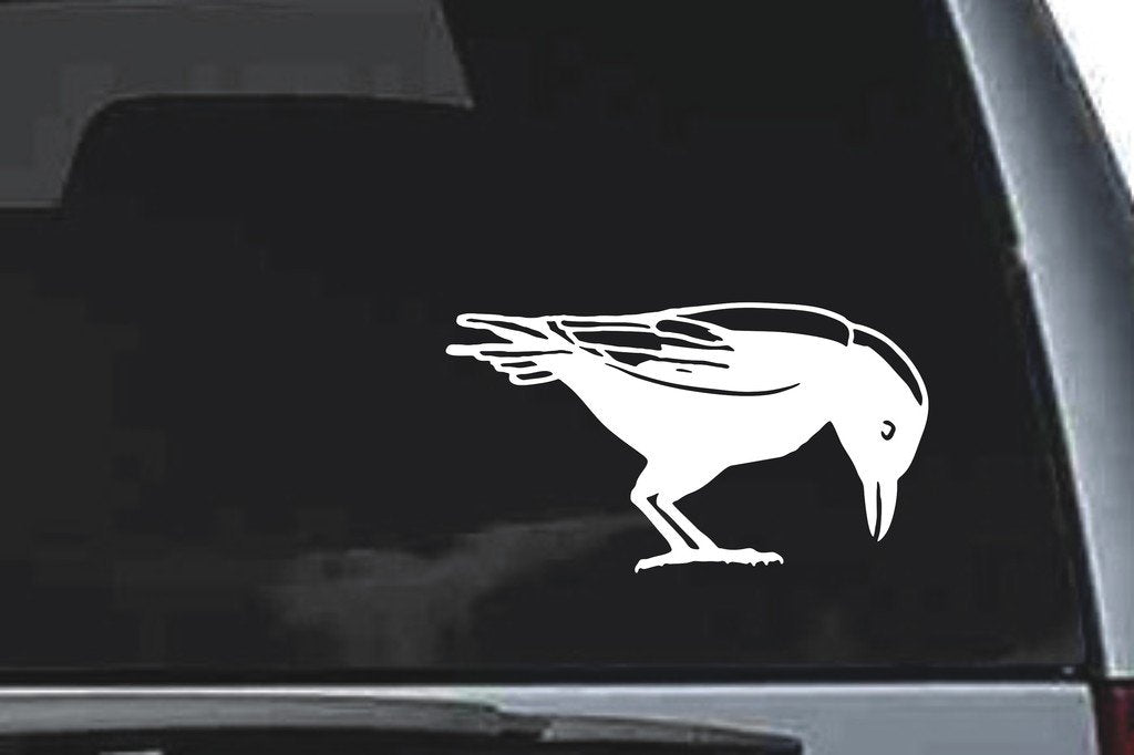 Picniva Raven Sty8 Vinyl Car Window Decal, Approx 5 in