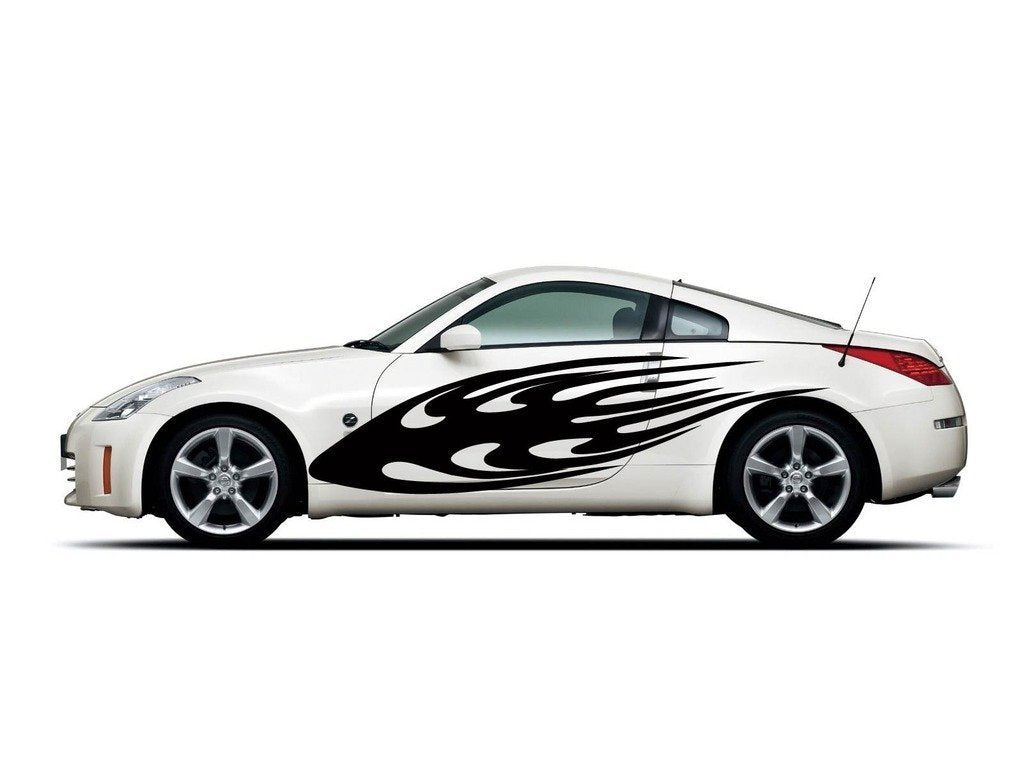 Picniva Style 44 Racing Side Stripe Vinyl Decals, 11 x 50 in, 2 Pc