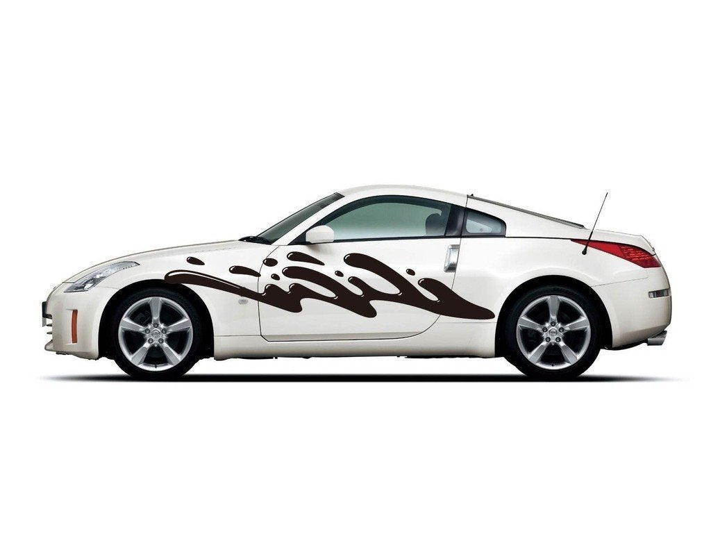 Picniva Style 291 Racing Side Stripe Vinyl Decals, 22 x 110 in, 2 Pc