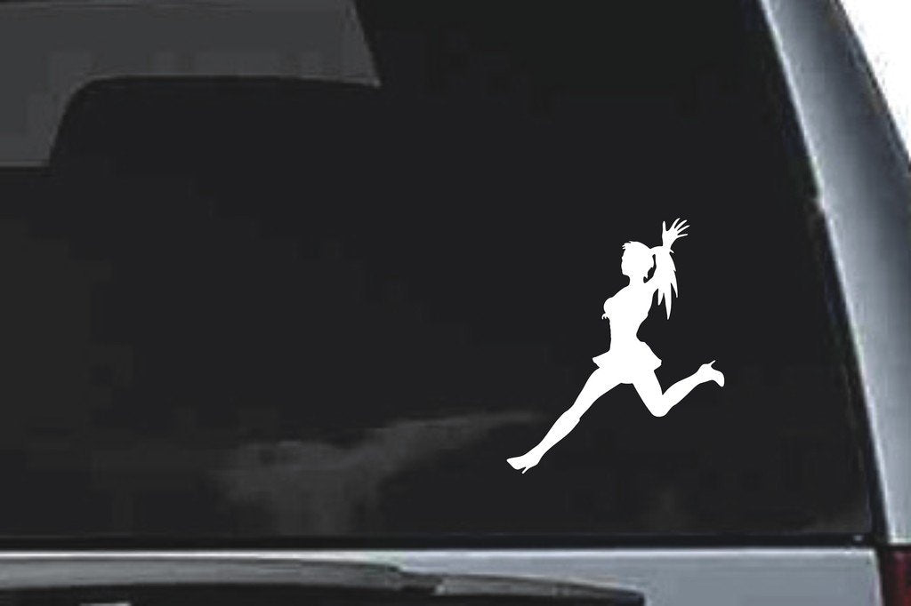 Picniva Girl Sty21 Vinyl Car Window Decal, Approx 5 in