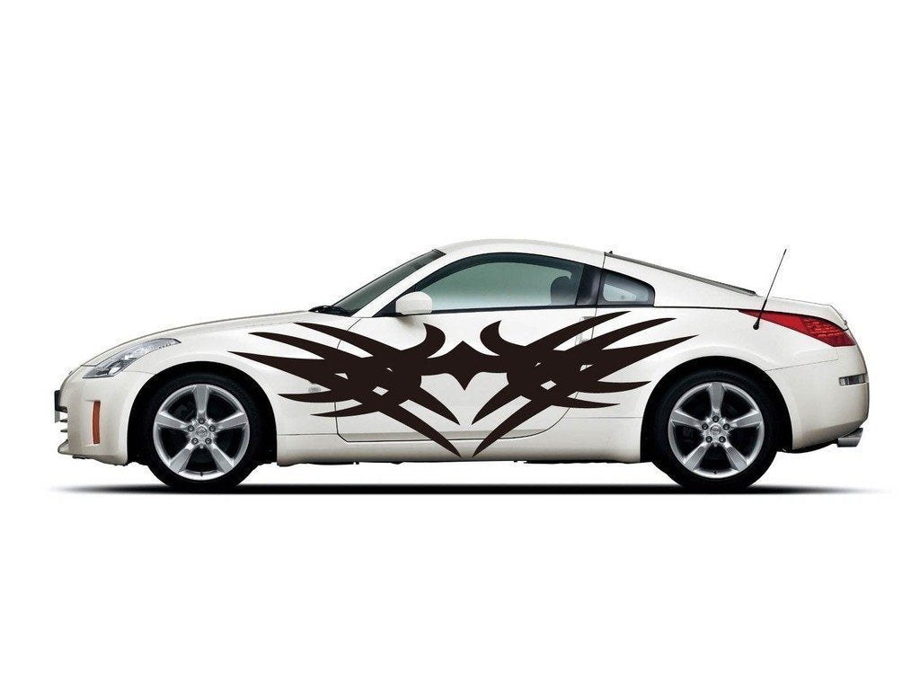 Picniva Style 350 Racing Side Stripe Vinyl Decals, 20 x 44 in, 2 Pc