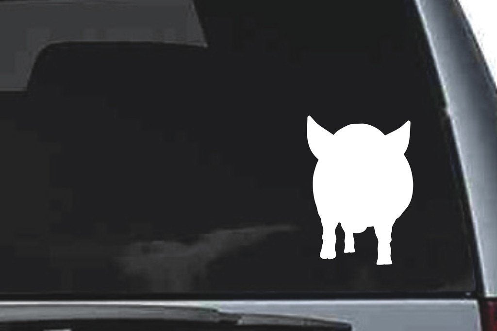 Picniva Pig Sty8a Vinyl Car Window Decal, Approx 5 in
