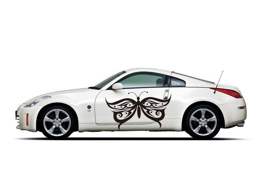 Picniva sty181 Racing Car Body Side Stripes Sticker Decal 2 Pcs