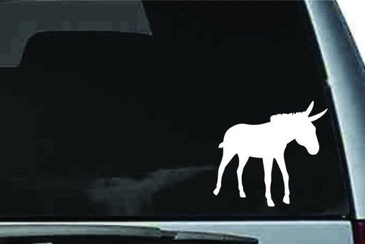 Picniva Donkey Sty17 Vinyl Car Window Decal, Approx 5 in