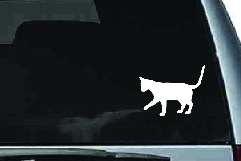 Picniva Abyssinian Cat Sty1 Vinyl Car Window Decal, Approx 5 in